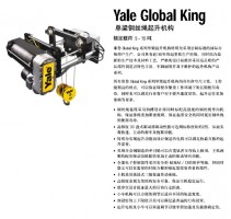 耶鲁yale global king钢丝绳电动葫芦